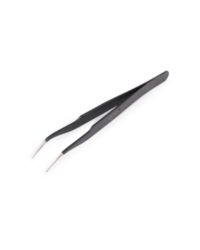 Penseta metalica cu varf subtire, dreapta, curbata, 13,5 cm - 1 buc. | Mimib