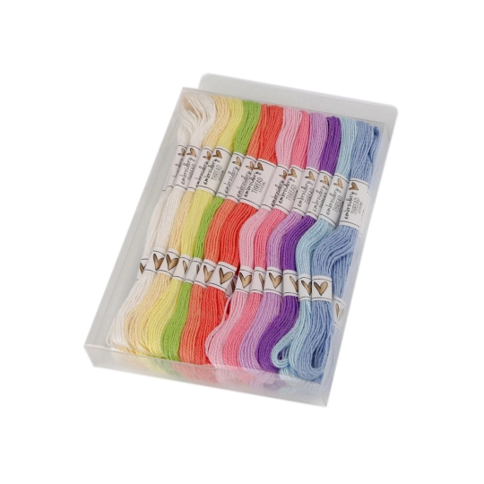 Fire de brodat din bumbac tip mouline set 36 buc/8 m - 36 buc. | Mimib