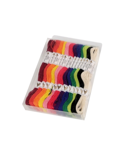 Fire de brodat din bumbac tip mouline set 36 buc/8 m - 36 buc. | Mimib