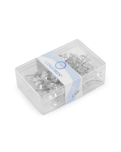 Bolduri decorative din oțel inoxidabil lungime 38 mm diamant - 1 cutie | Mimib