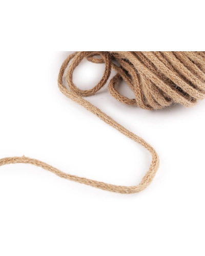 Snur împletit din iută Ø6 mm - 1 m | Mimib