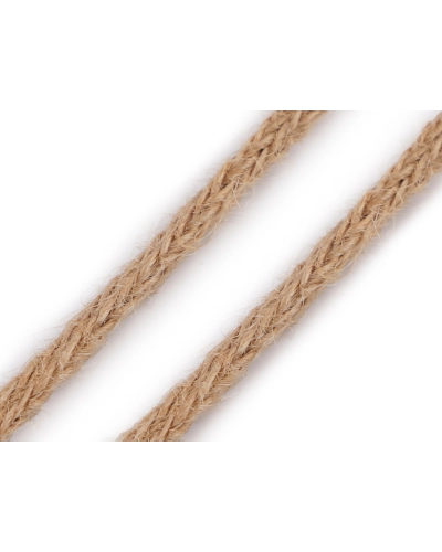 Snur împletit din iută Ø6 mm - 1 m | Mimib