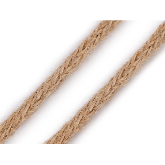 Snur împletit din iută Ø6 mm - 1 m | Mimib