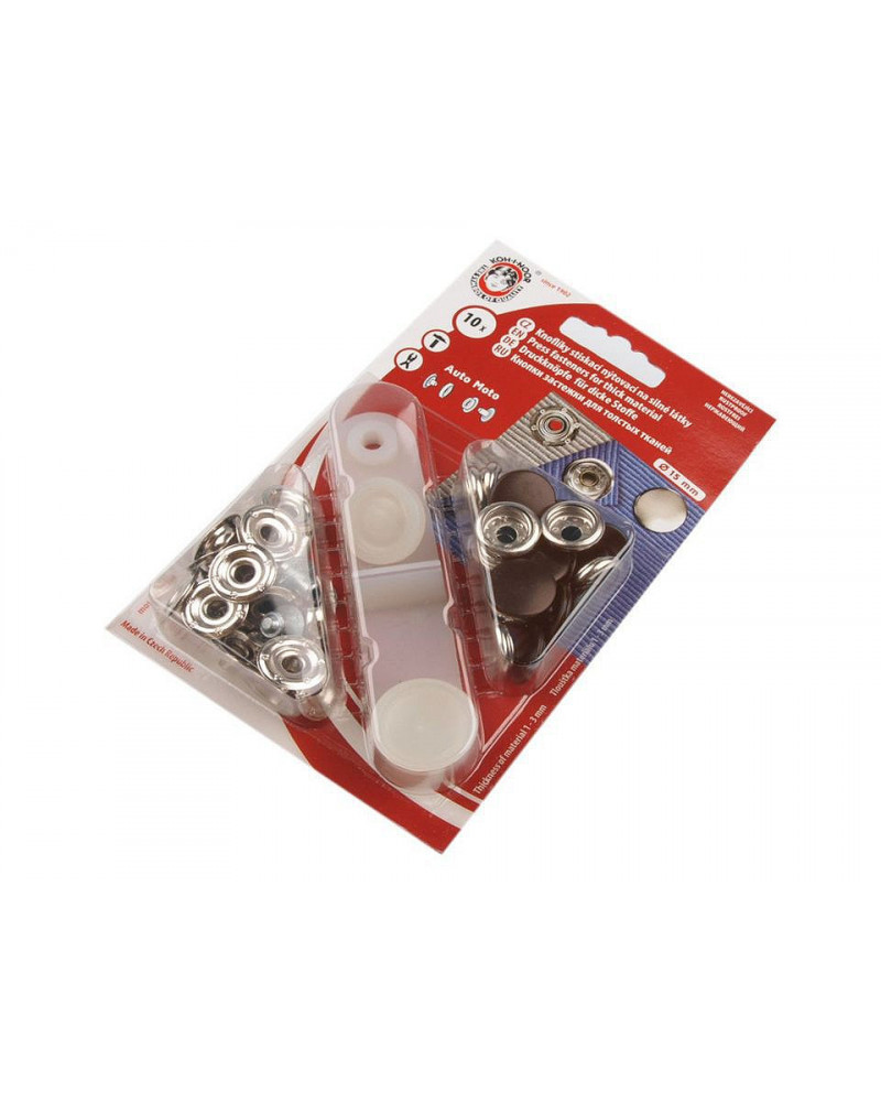Capse metalice cu aplicator, diverse culori, Ø15 mm | Mimib Capse metalice cu aplicator, diverse culori, Ø15 mm | Mimib