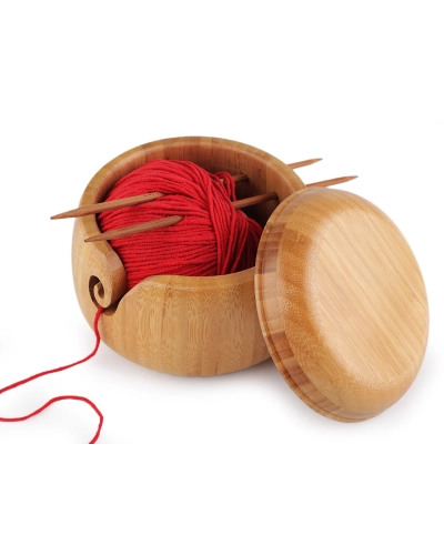 Cutie din bambus pentru fire de tricotat - 1 buc. | Mimib