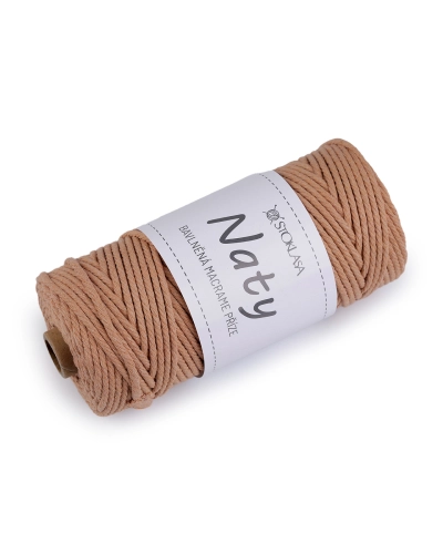 Fire de tricotat din bumbac macrame Naty Ø3 mm - 1 buc. | Mimib