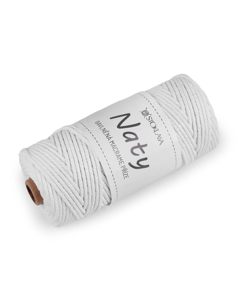 Fire de tricotat din bumbac macrame Naty Ø3 mm - 1 buc. | Mimib