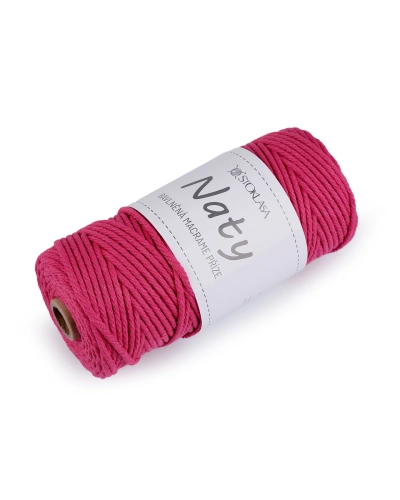 Fire de tricotat din bumbac macrame Naty Ø3 mm - 1 buc. | Mimib