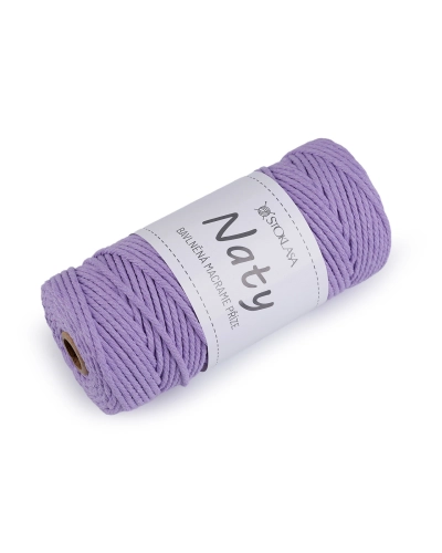 Fire de tricotat din bumbac macrame Naty Ø3 mm - 1 buc. | Mimib