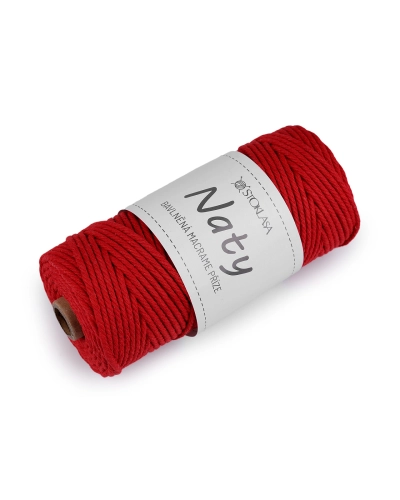 Fire de tricotat din bumbac macrame Naty Ø3 mm - 1 buc. | Mimib