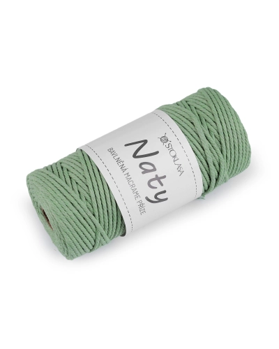 Fire de tricotat din bumbac macrame Naty Ø3 mm - 1 buc. | Mimib