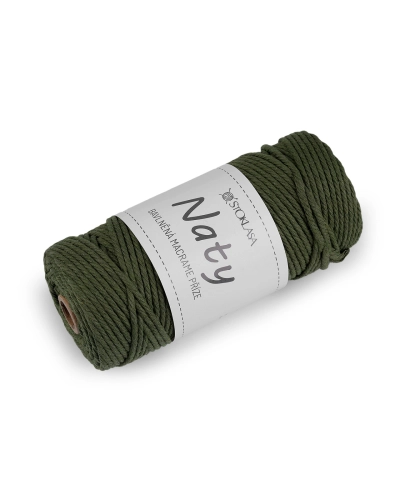 Fire de tricotat din bumbac macrame Naty Ø3 mm - 1 buc. | Mimib