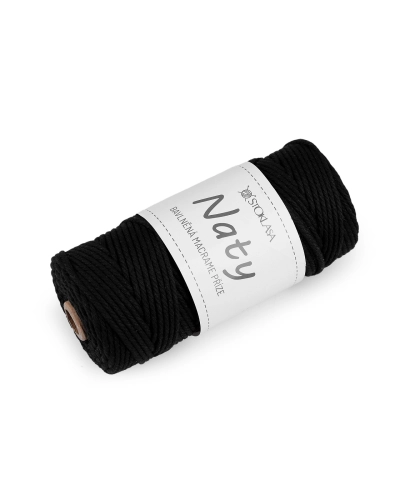 Fire de tricotat din bumbac macrame Naty Ø3 mm - 1 buc. | Mimib
