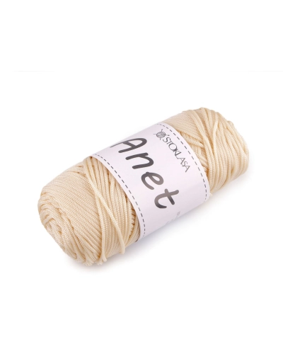 Fire de tricotat si crosetat Anet macrame Ø2 mm 90 g - 1 buc. | Mimib