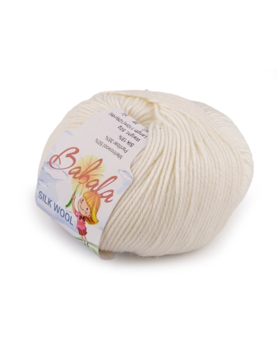 Fire de tricotat din lână, mătăsoasă Babala 50 g - 1 buc. | Mimib