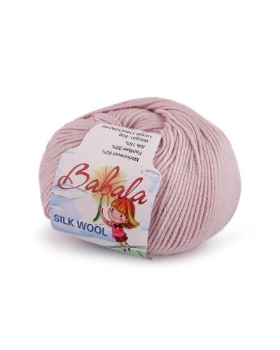 Fire de tricotat din lână, mătăsoasă Babala 50 g - 1 buc. | Mimib