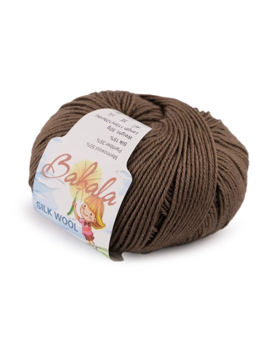 Fire de tricotat din lână, mătăsoasă Babala 50 g - 1 buc. | Mimib