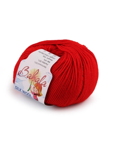 Fire de tricotat din lână, mătăsoasă Babala 50 g - 1 buc. | Mimib
