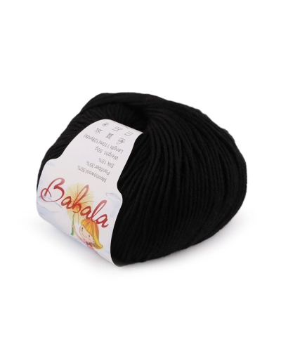 Fire de tricotat din lână, mătăsoasă Babala 50 g - 1 buc. | Mimib