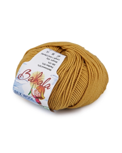 Fire de tricotat din lână, mătăsoasă Babala 50 g - 1 buc. | Mimib