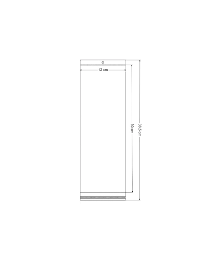 Punga PP cu clapeta adeziva si agatatoare 12x30 cm - 100 buc. | Mimib