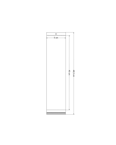 PP vrecko s lepiacou klopou a závesom 5x40 cm - 100 ks