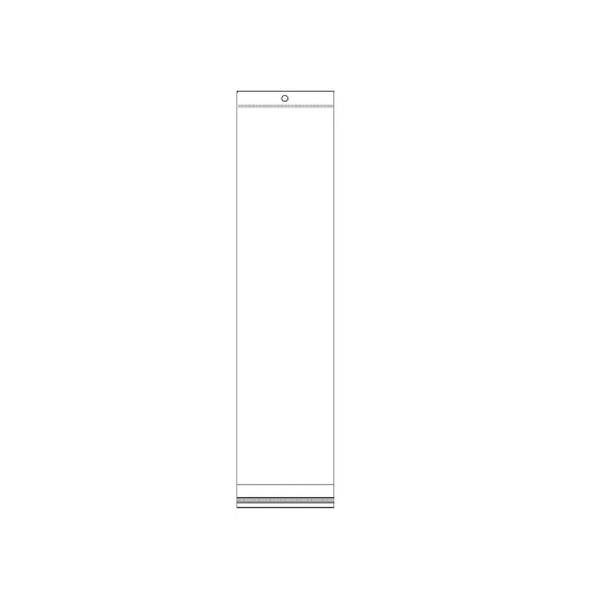 Punga PP cu clapeta adeziva si agatatoare  5x40 cm - 100 buc. | Mimib