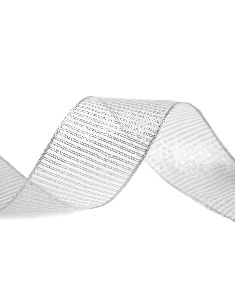 Panglica cu lurex si sarma latime 40 mm - 25 m | Mimib