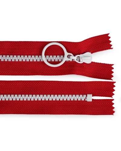 Fermoar din plastic colorat No 5 lungime 15 cm cu cursor decorativ - 1 buc. | Mimib