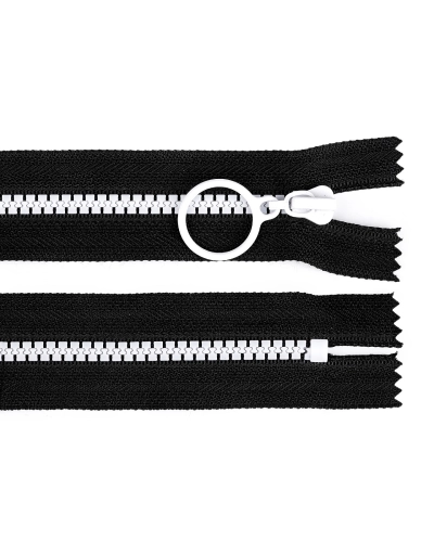 Fermoar din plastic colorat No 5 lungime 25 cm cu cursor decorativ - 1 buc. | Mimib