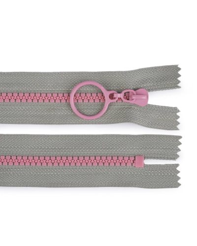 Fermoar din plastic colorat No 5 lungime 25 cm cu cursor decorativ - 1 buc. | Mimib