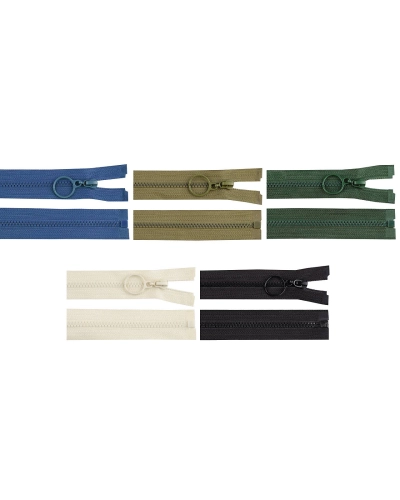 Fermoar din plastic No 3 lungime 70 cm cu inel - 1 buc. | Mimib