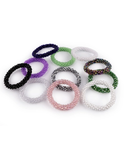 Bratara / elastic de par din margele - 1 buc. | Mimib