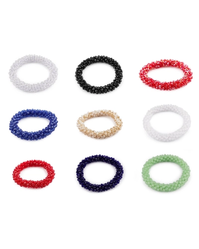 Bratara / elastic de par din margele - 1 buc. | Mimib
