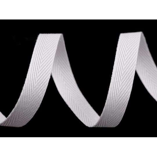 Bandă din bumbac Herringbone, 10 mm - 45 m | Mimib