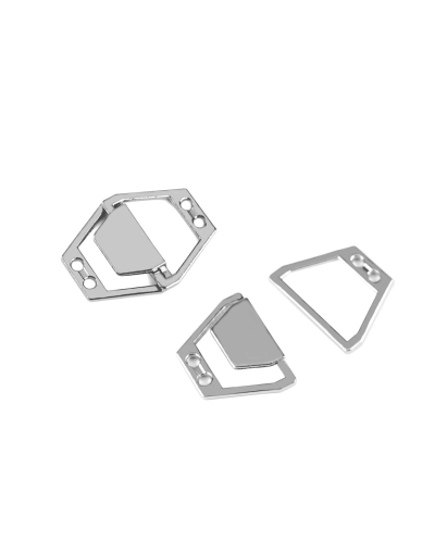 Închizătoare decorativă metalică 20x26 mm - 1 pereche | Mimib