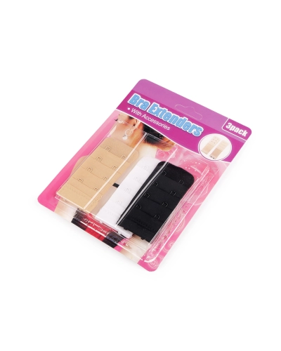 Extensie circumferinta sutien fara elastic - dublu rand, triplu rand, set 3 piese - 1 card | Mimib