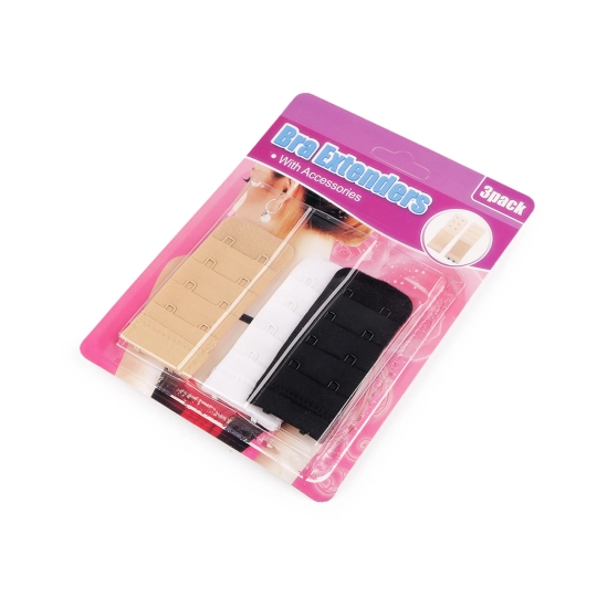 Extensie circumferinta sutien fara elastic - dublu rand, triplu rand, set 3 piese - 1 card | Mimib