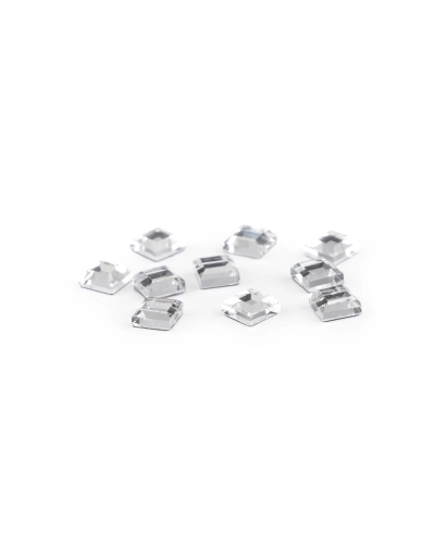 Nažehľovacie kamienky hotfix štvorček rovné brúsenie 4x4 mm - 2 g | Mimib