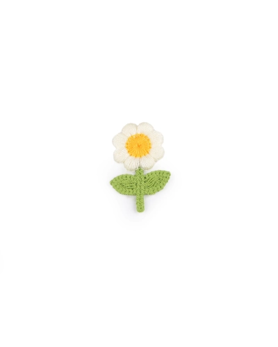 Vyšívaný kvet 2,4x3,7 cm - 10 ks | Mimib