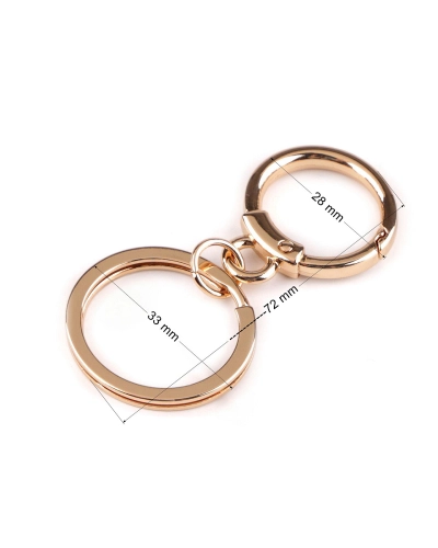 Carabină metalică cu inel pentru chei - 1 buc. | Mimib