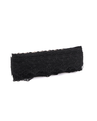 Dantela brodata pe organza, latime 65 mm - 13.5 m | Mimib