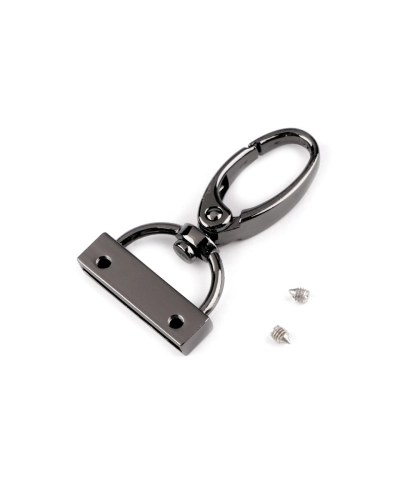 Carabină metalică pivotantă cu capăt pentru curea lățime de 25 mm - 1 buc. | Mimib