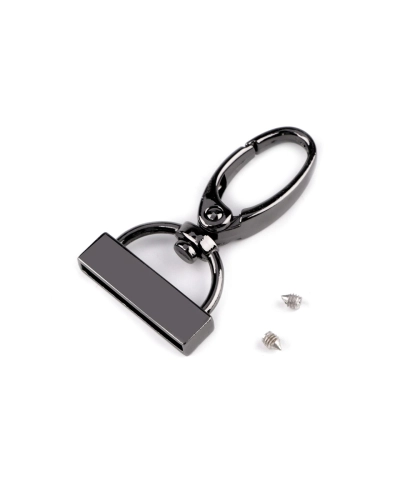Carabină metalică pivotantă cu capăt pentru curea lățime de 25 mm - 1 buc. | Mimib