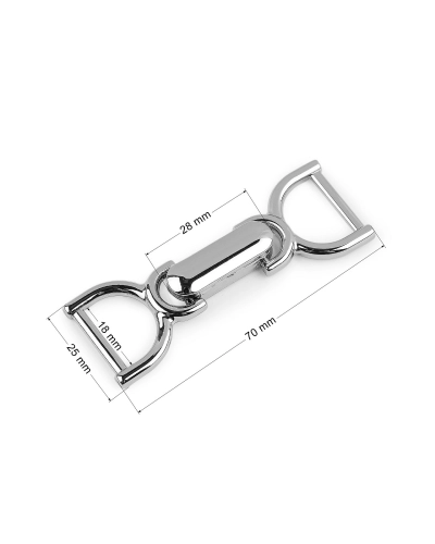 Închizătoare decorativă, lățime buclă 18 mm - 1 pereche | Mimib