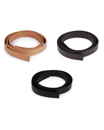 Curea din piele / mâner de geantă - produs semifabricat, lățime 20 mm - 1 buc.