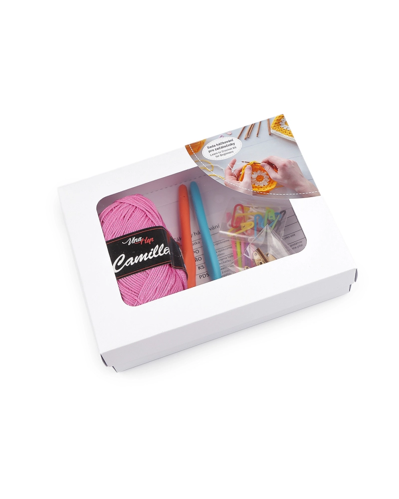 Kit de croșetat cu instrucțiuni pentru începători - 1 set | Mimib