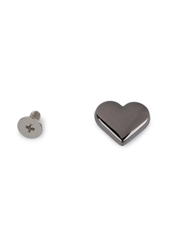 Șurub nit pentru șelărie, inimă 15x14 mm - 7 pereche | Mimib