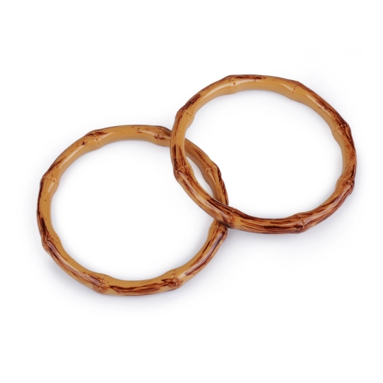Mânere de plastic pentru genți, imitație de bambus, Ø12,5 cm - 1 buc. | Mimib