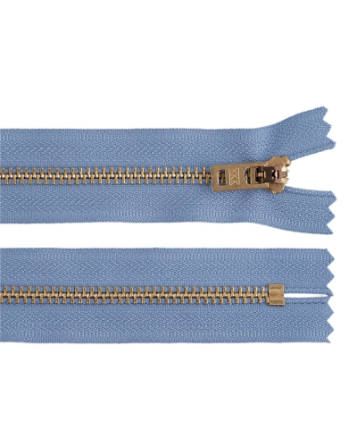 Fermoar metalic YKK No 5 lungime 18 cm alamă veche (blugi) - 1 buc. | Mimib